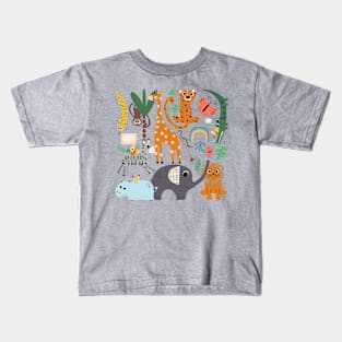 Safari Animals Cute Kids T-Shirt